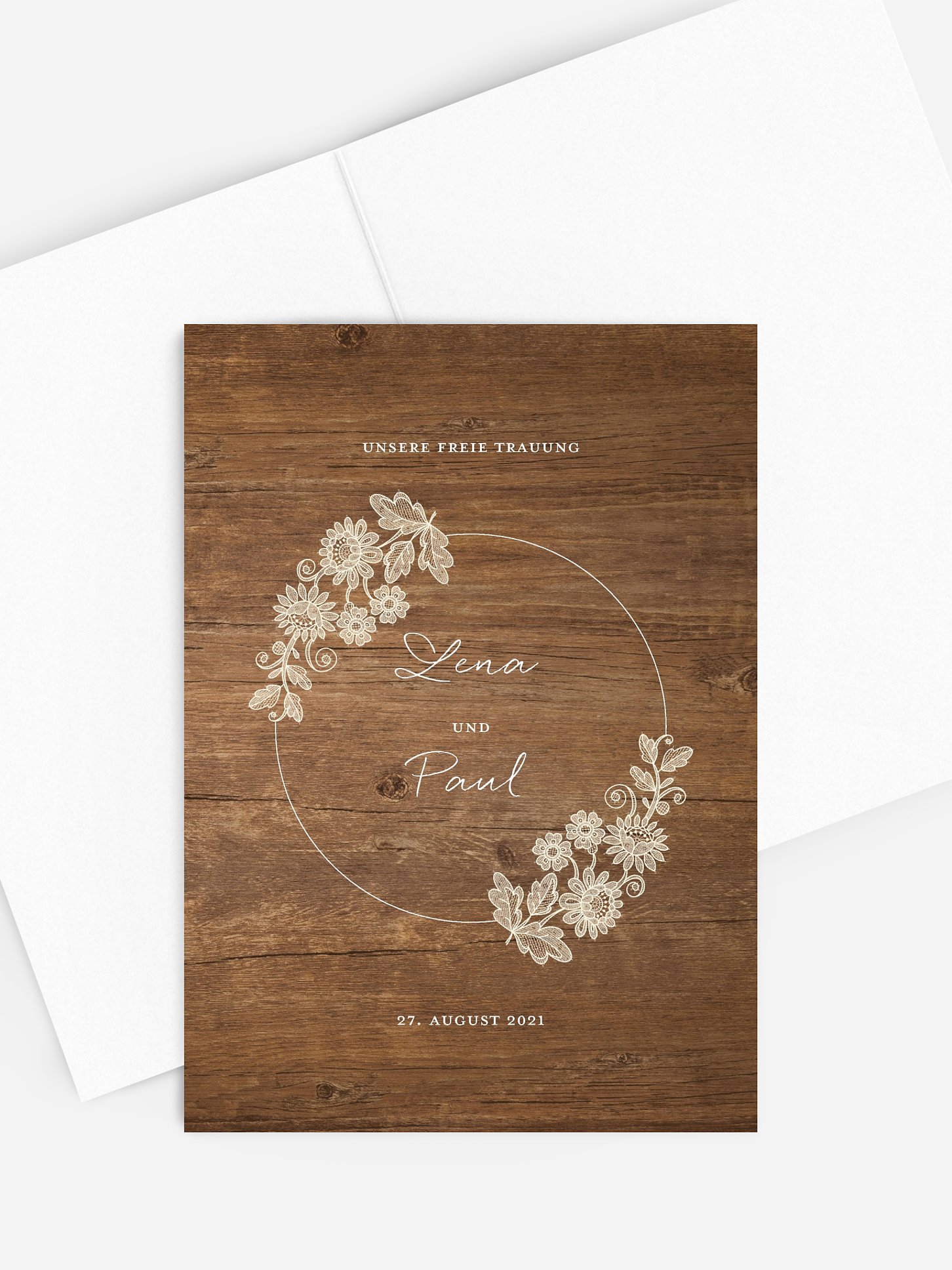 Kirchenheft Hochzeit Lace Loop