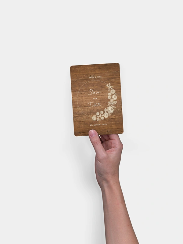 Save-the-Date Karte Lace Loop