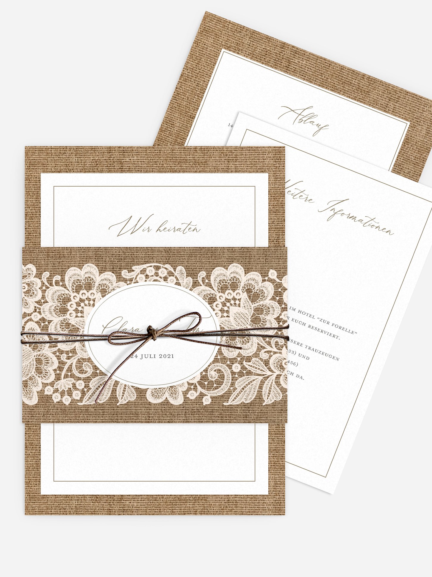 Hochzeitseinladung Vintage Dreams