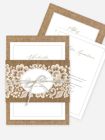 Hochzeitseinladung Vintage Dreams