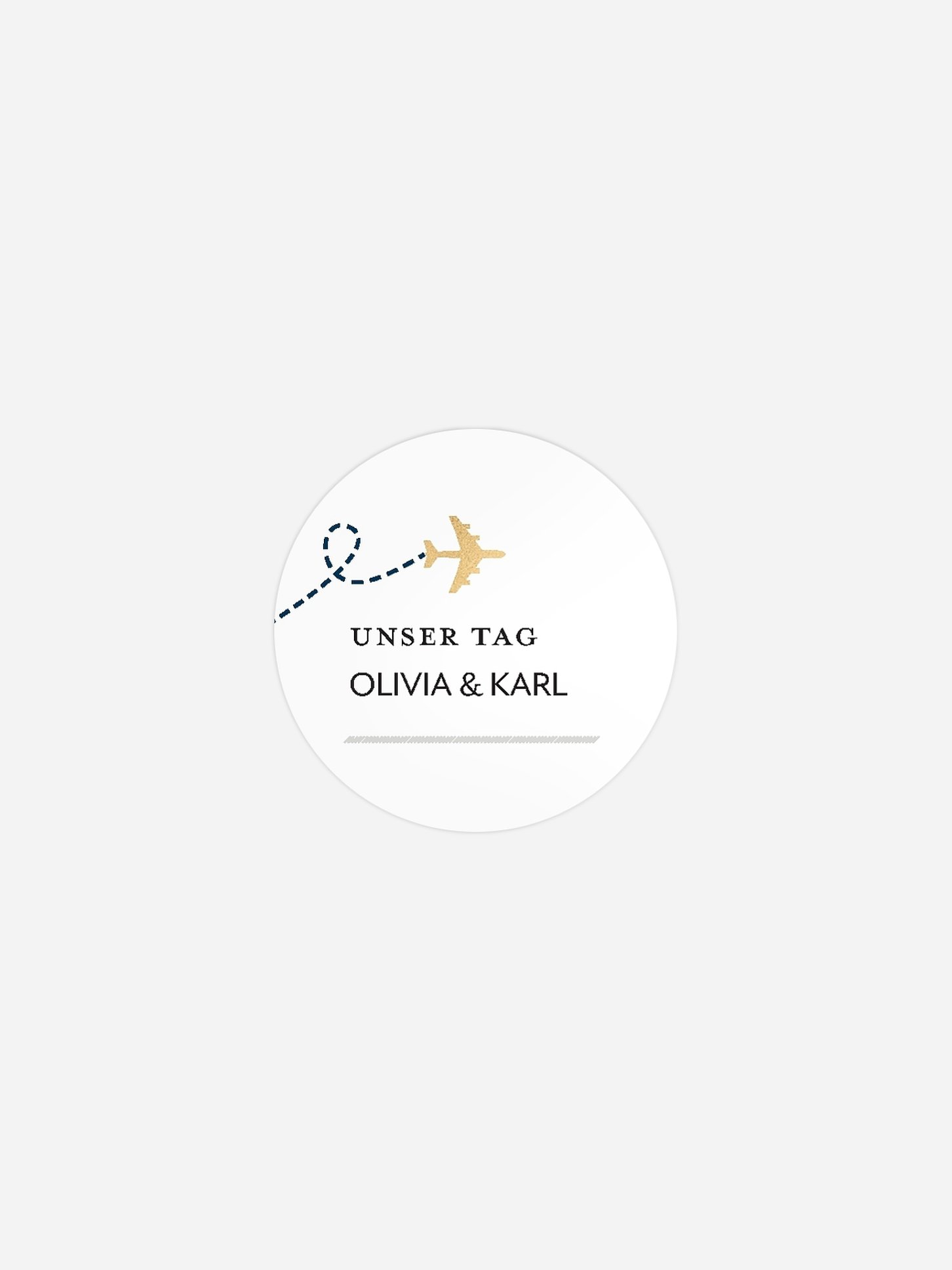 Geschenkaufkleber Hochzeit Boarding Pass