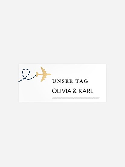 Geschenkaufkleber Hochzeit Boarding Pass