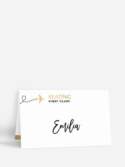 Tischkarte Hochzeit Boarding Pass