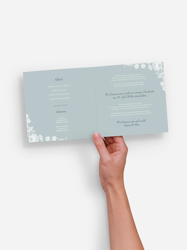 Hochzeitseinladung Romantic Novel