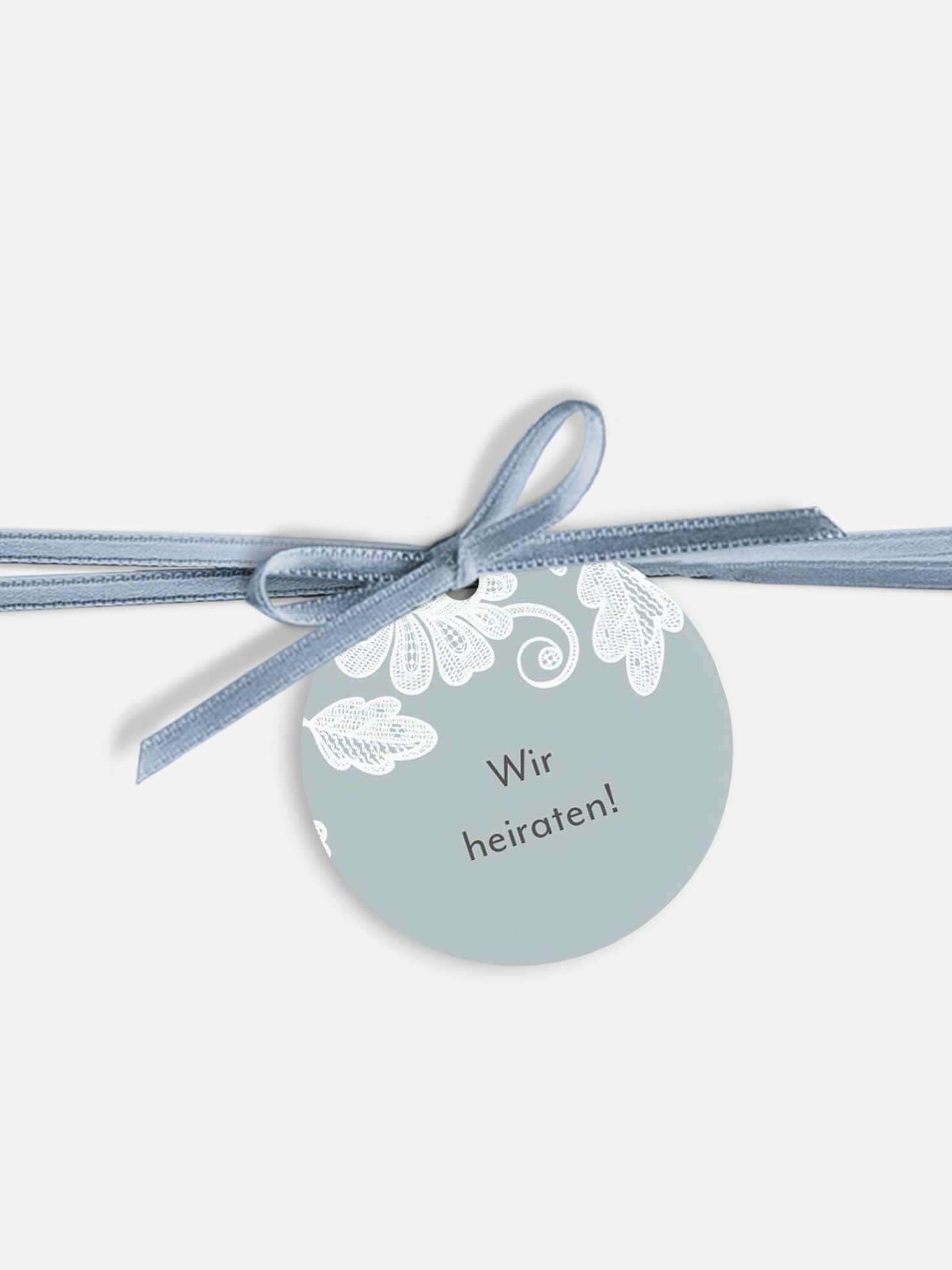 Anhänger mit Band zur Hochzeit Romantic Novel