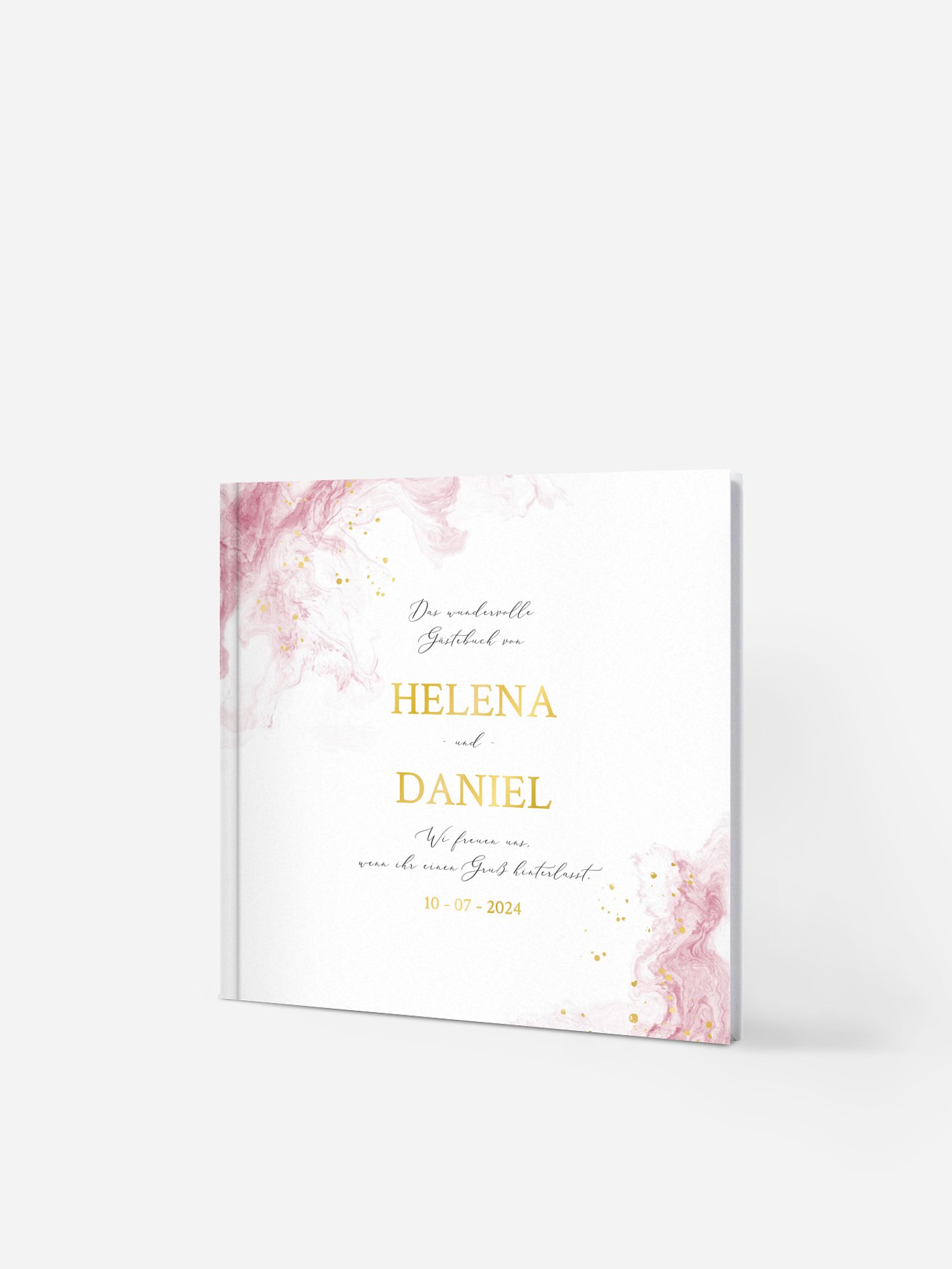 Gästebuch Rose Marble