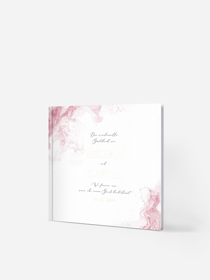 Gästebuch Rose Marble