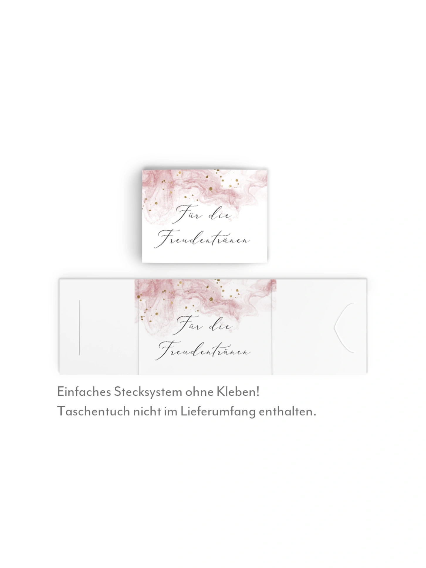 Freudentränen-Taschentücher Rose Marble