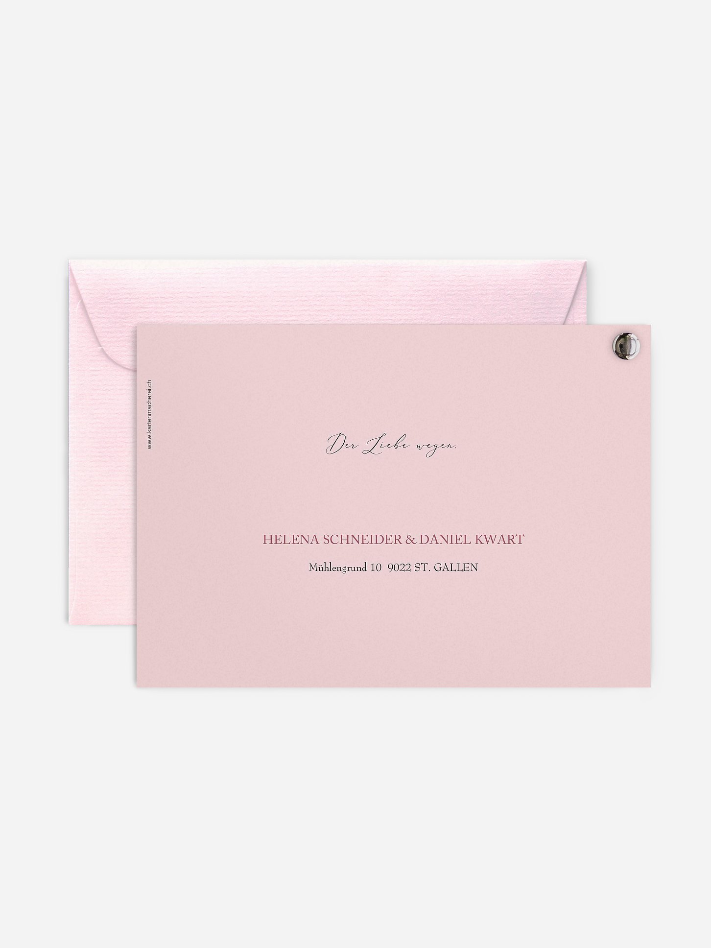 Hochzeitseinladung Rose Marble