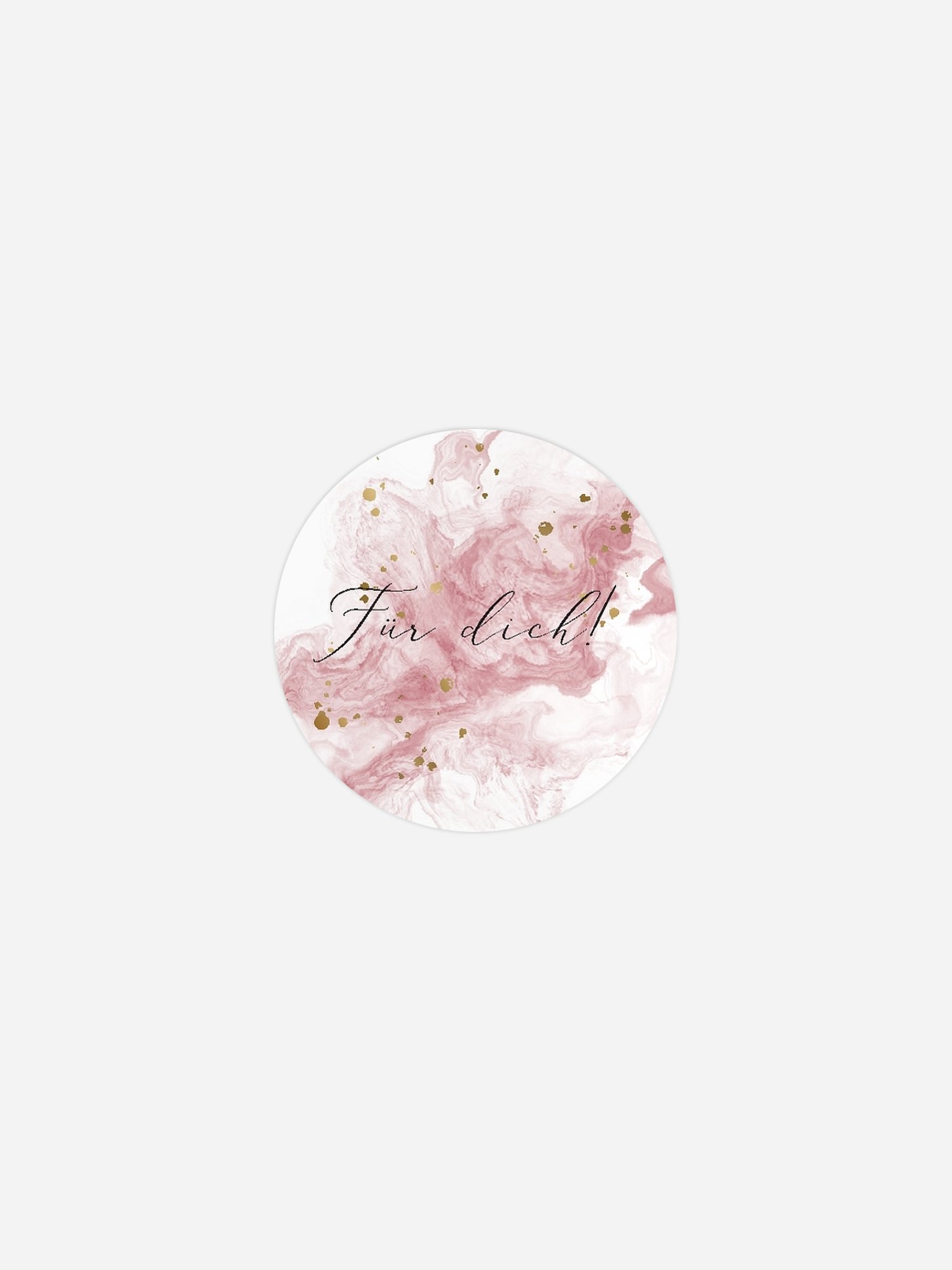 Geschenkaufkleber Hochzeit Rose Marble