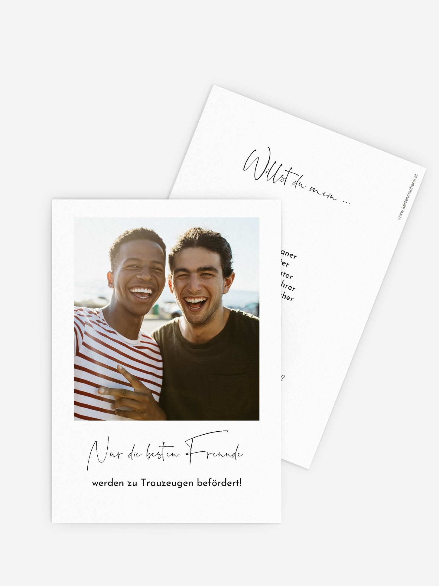 Trauzeugenkarten True Friendship