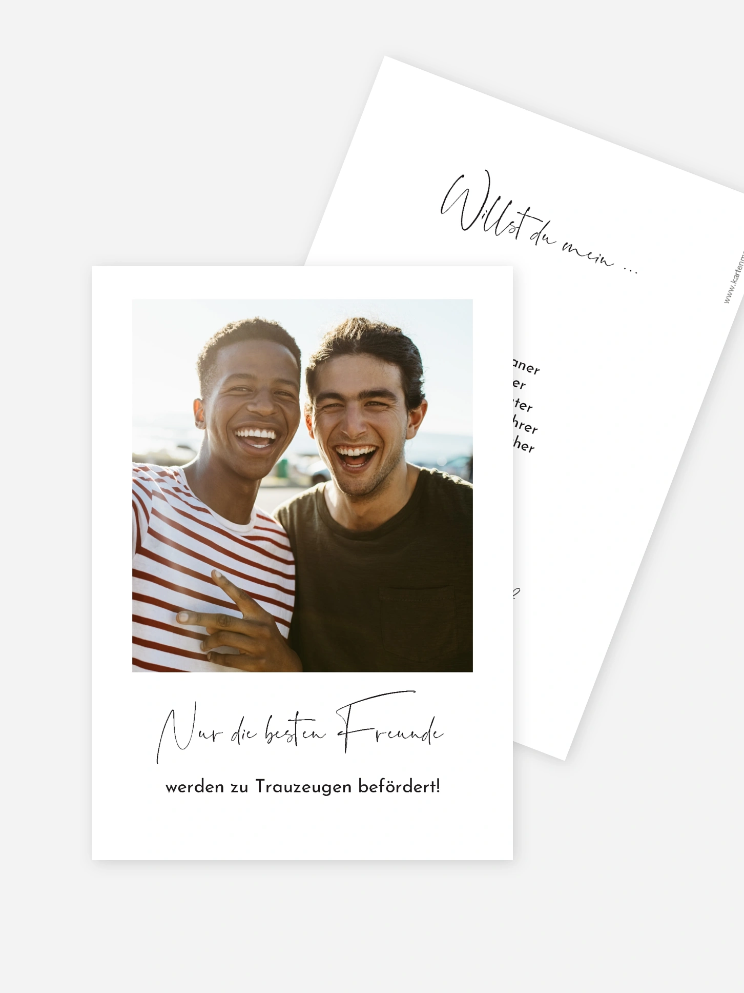 Trauzeugenkarten True Friendship