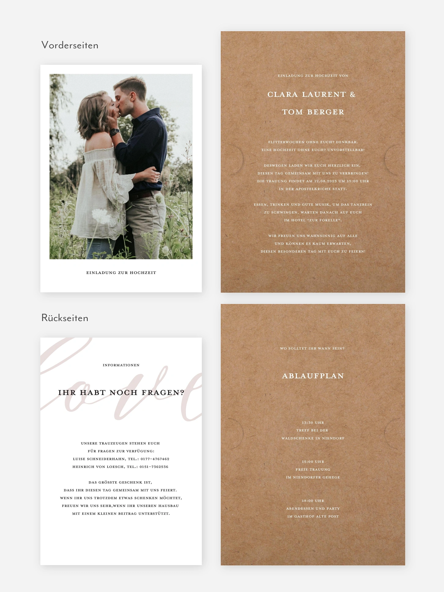 Hochzeitseinladung Lovely Shine