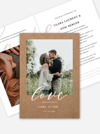 Hochzeitseinladung Lovely Shine