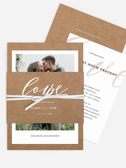 Hochzeitseinladung Lovely Shine