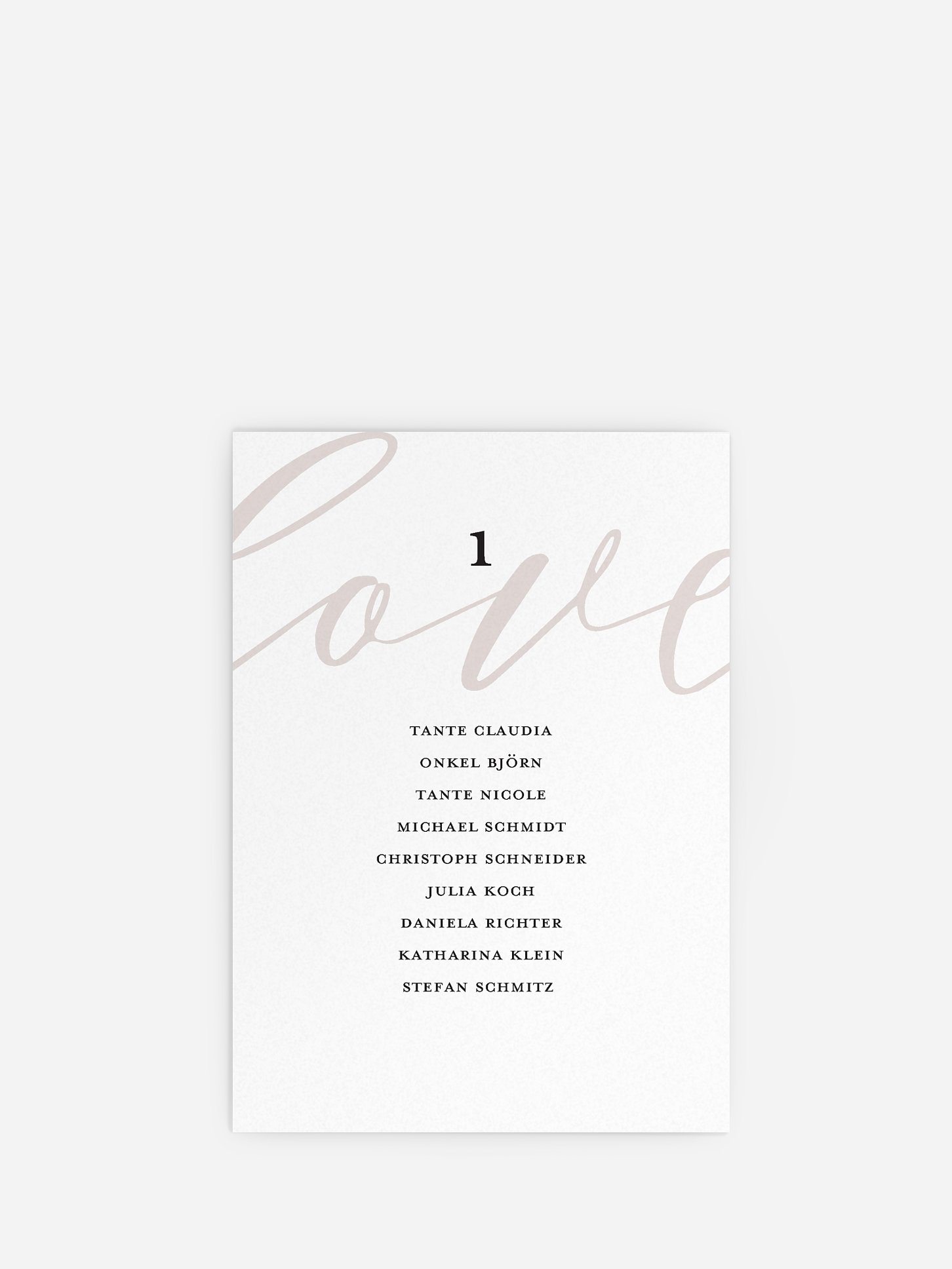 Sitzplan Kreativ Lovely Shine