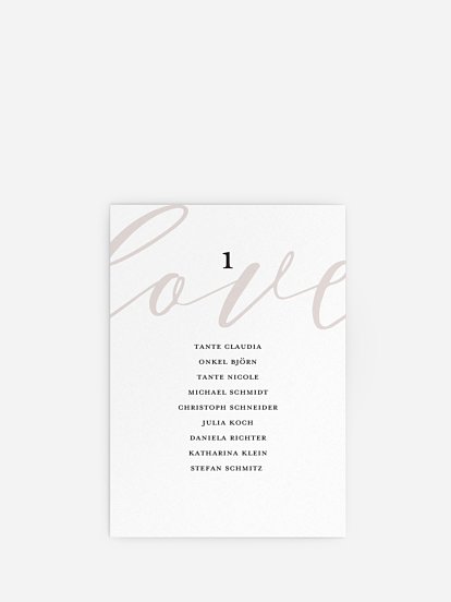 Sitzplan Kreativ Lovely Shine