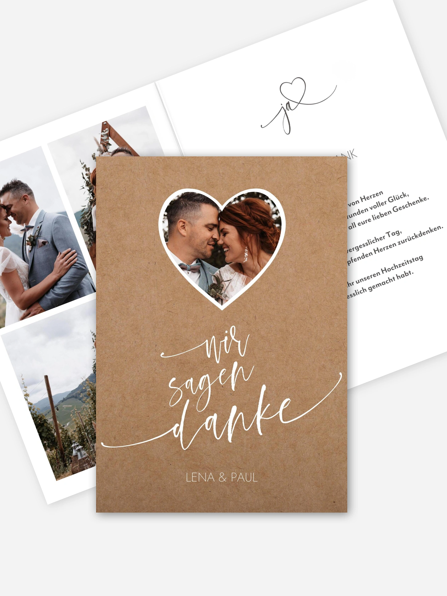 Dankeskarte Hochzeit Wir Zwei