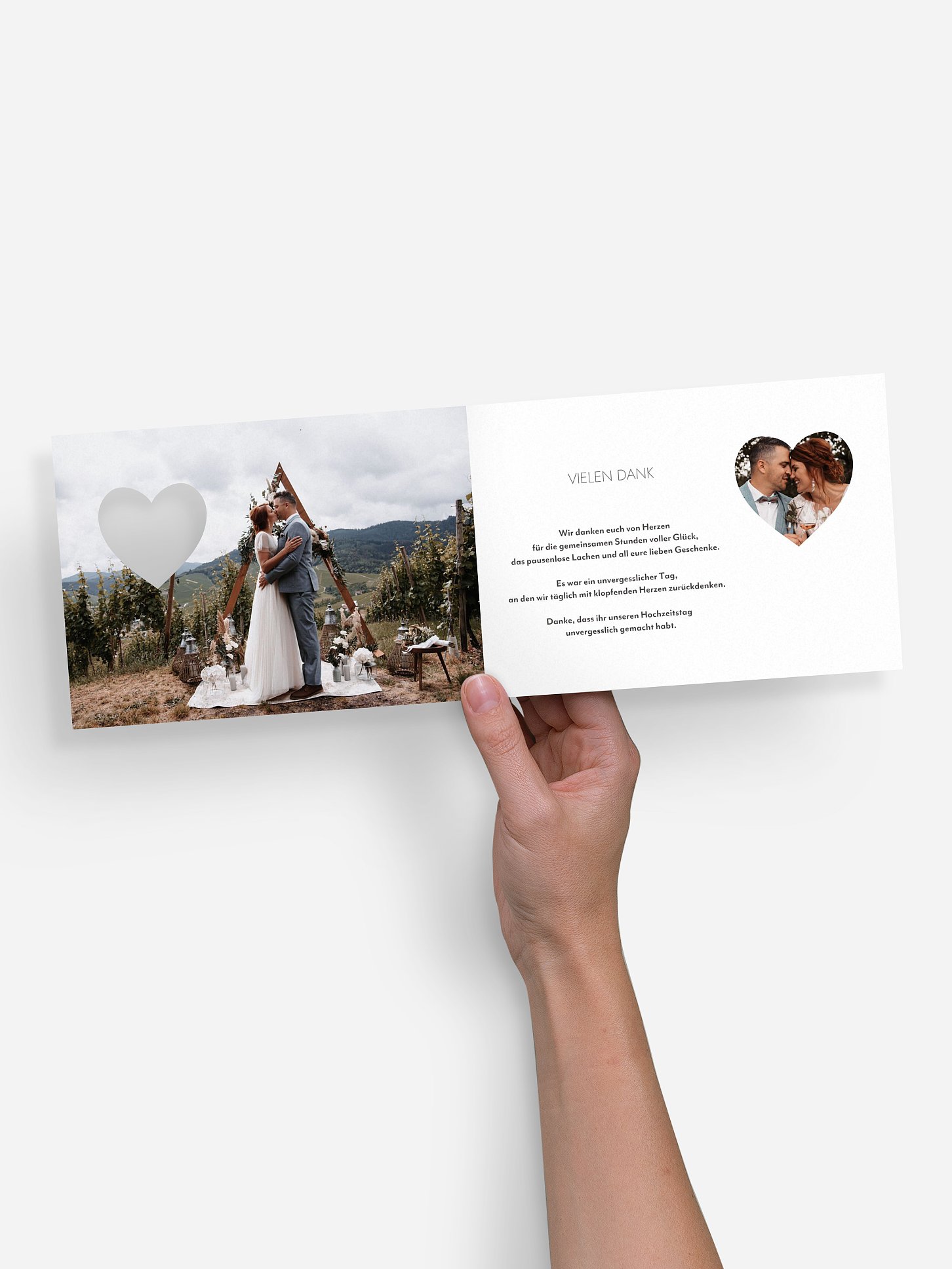 Dankeskarte Hochzeit Wir Zwei
