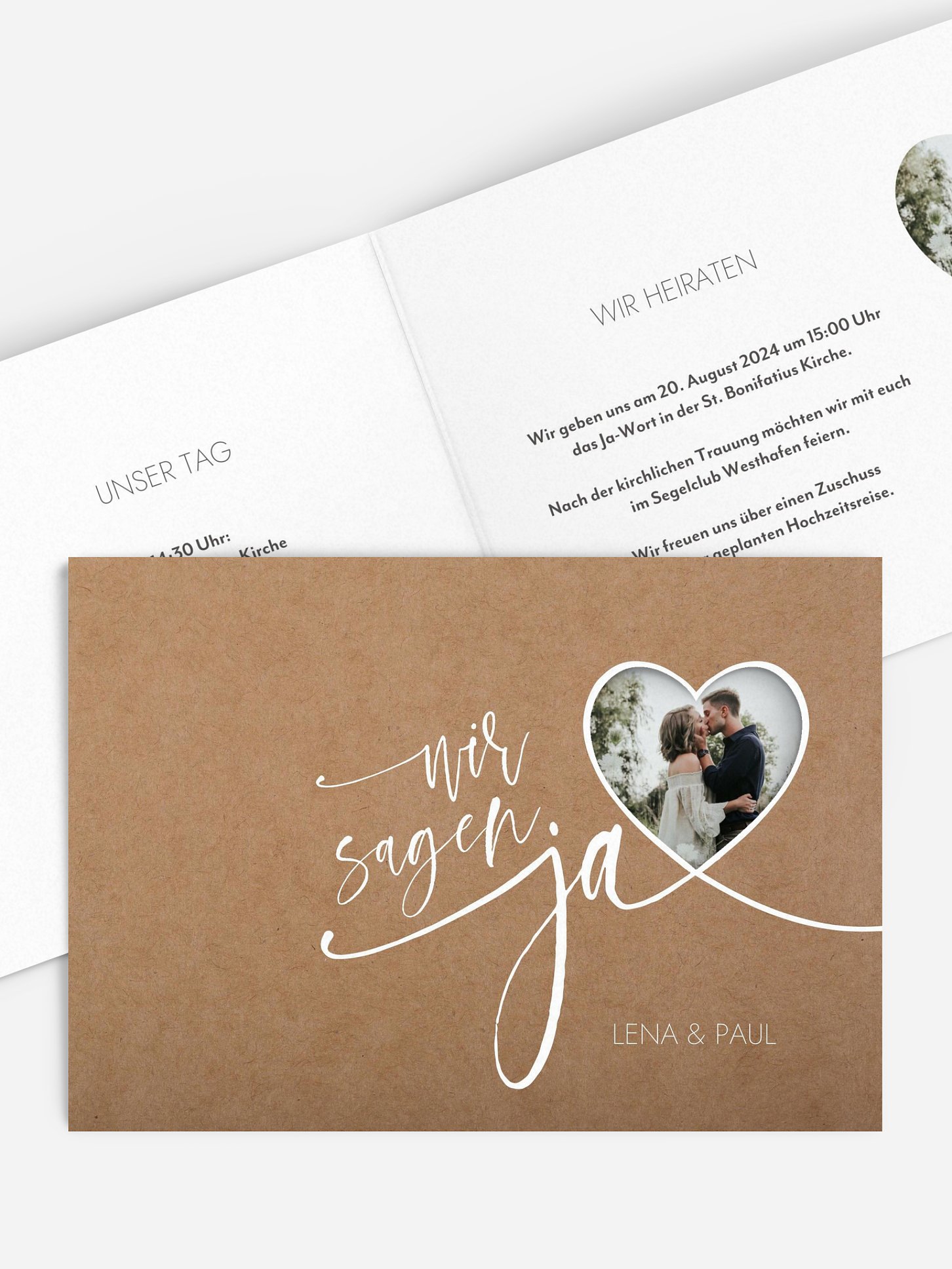 Hochzeitseinladung Wir Zwei
