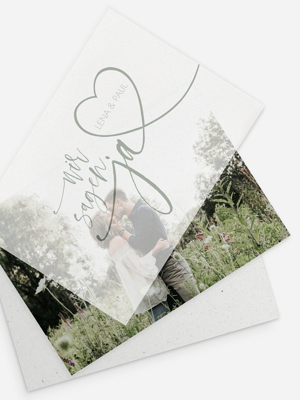 Hochzeitseinladung Wir Zwei