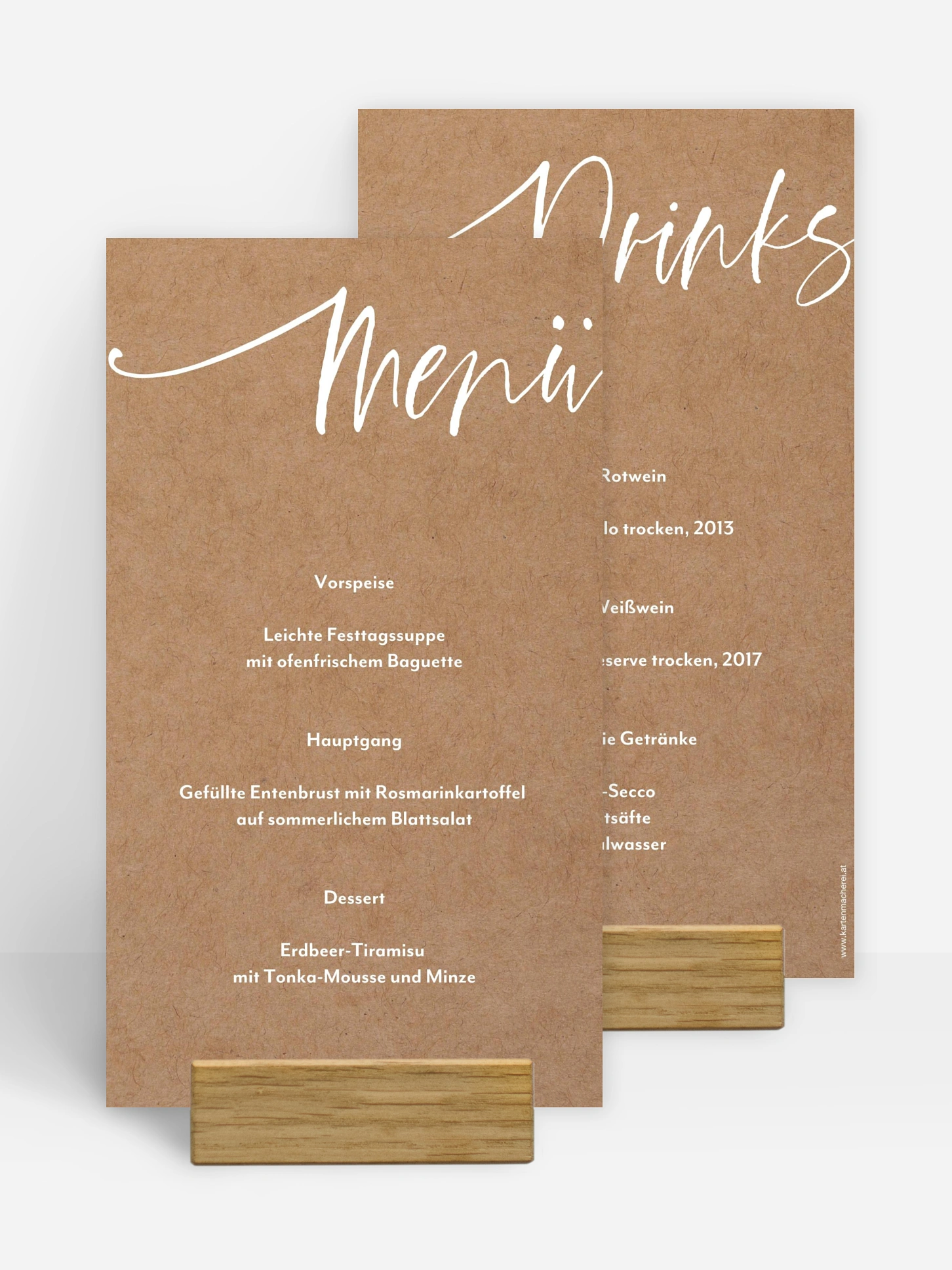 Menükarte Hochzeit Wir Zwei