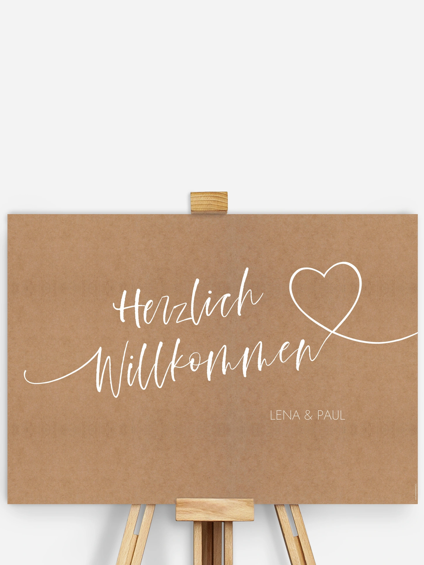 Willkommensschild Wir Zwei