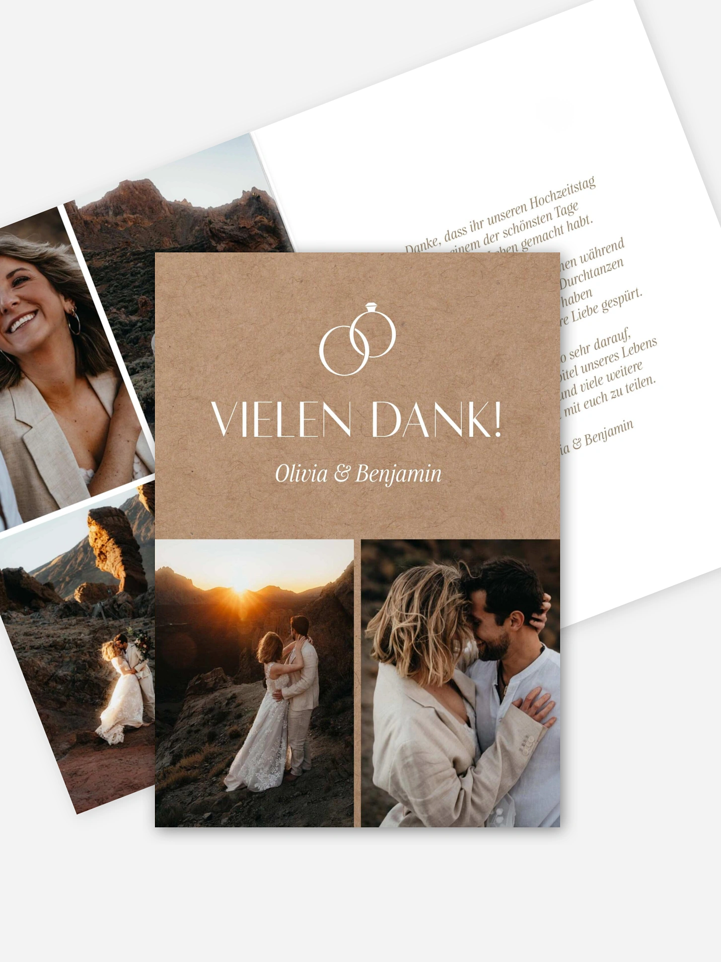 Dankeskarte Hochzeit Forever Grateful