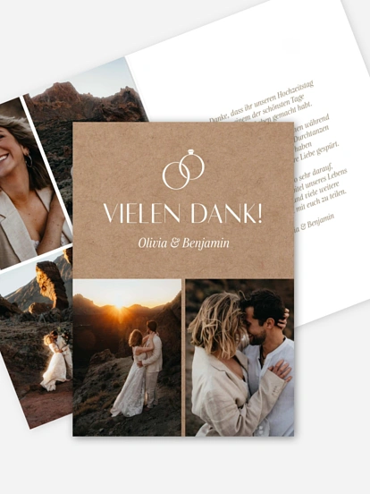 Dankeskarte Hochzeit Forever Grateful