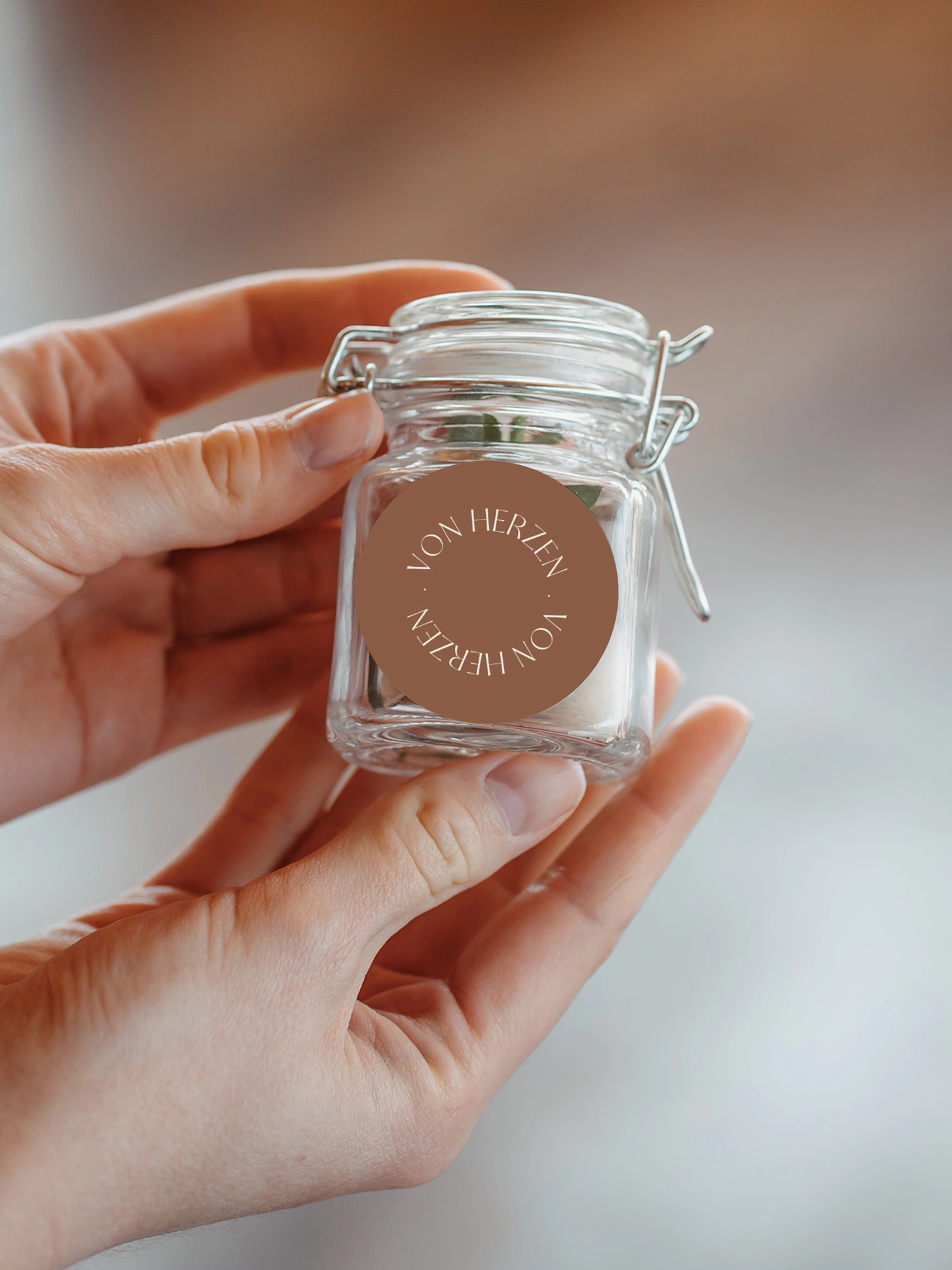 Geschenkaufkleber Hochzeit Bogen der Liebe