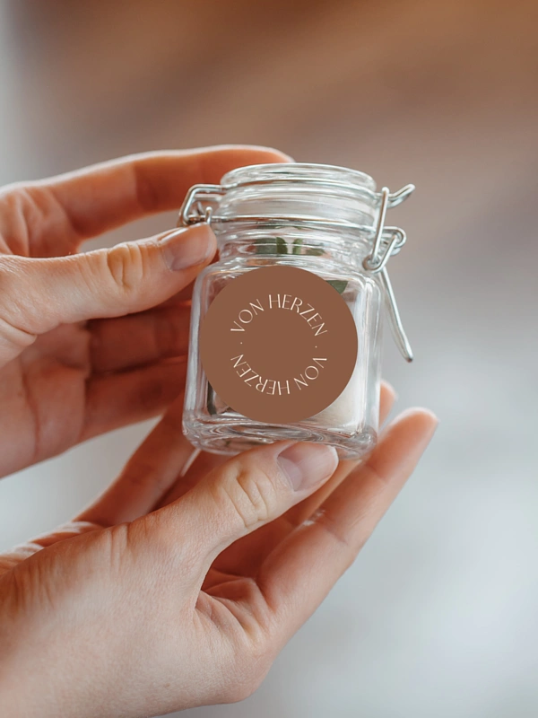 Geschenkaufkleber Hochzeit Bogen der Liebe