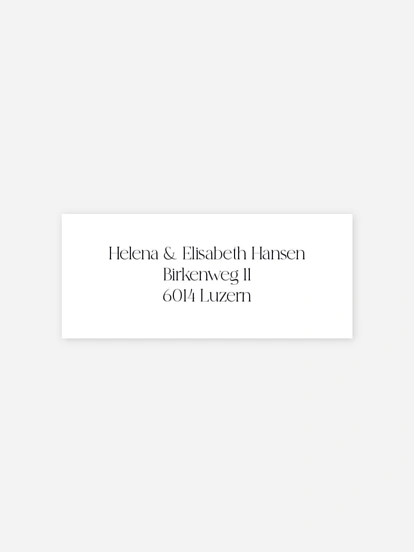 Absenderaufkleber Hochzeit Always and Forever