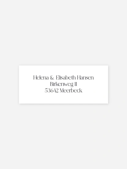 Absenderaufkleber Hochzeit Always and Forever