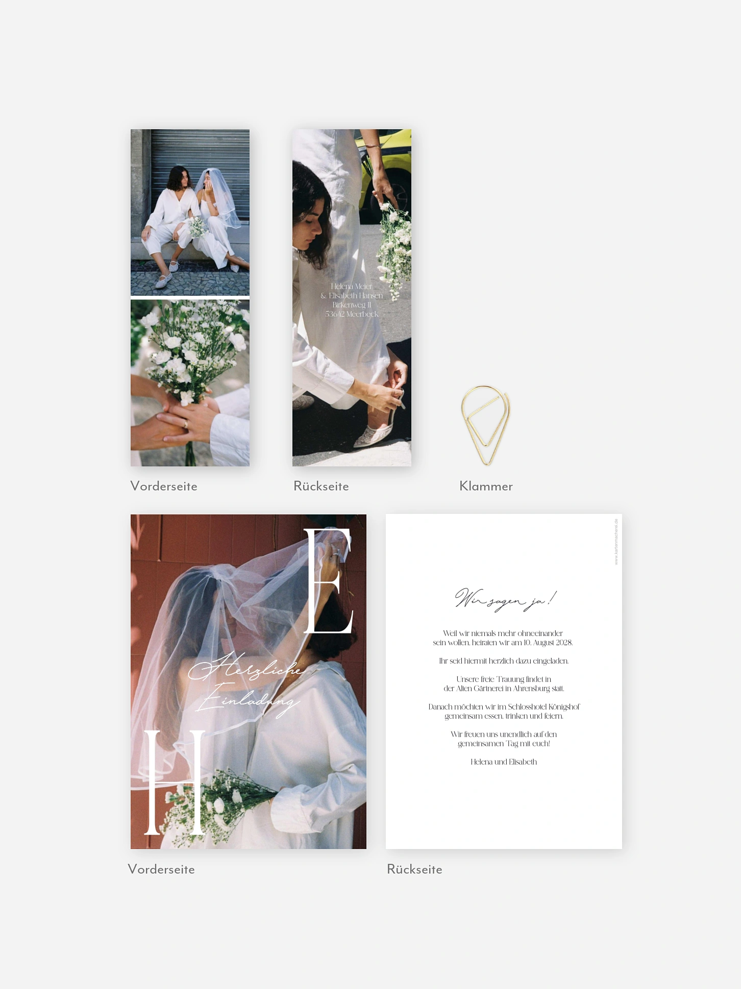 Hochzeitseinladung Always and Forever