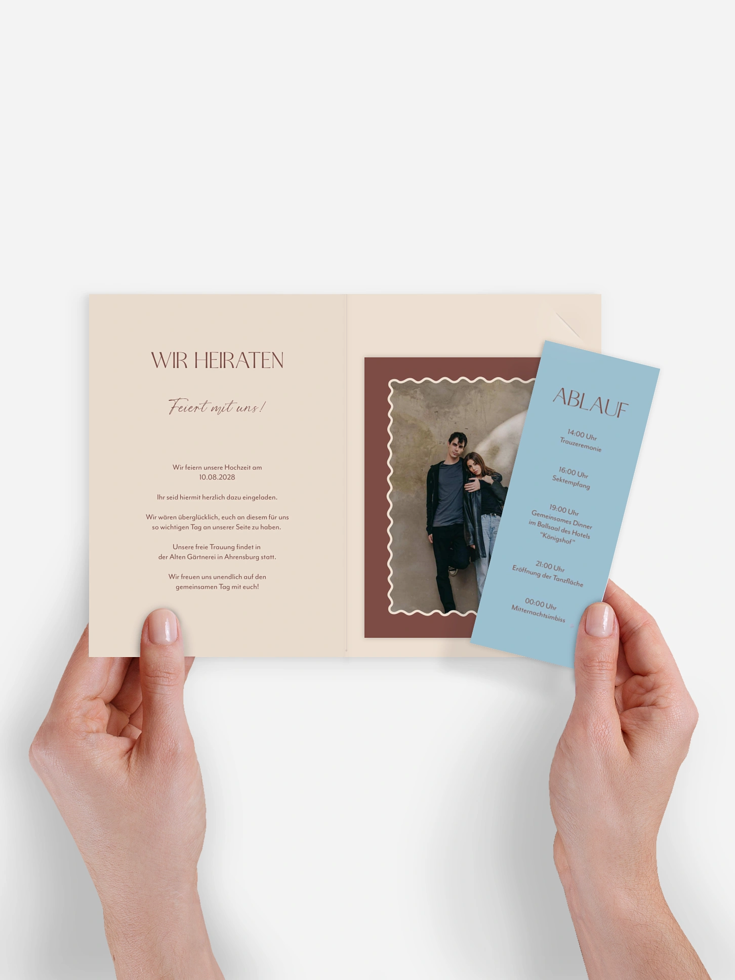 Hochzeitseinladung Wavy Love