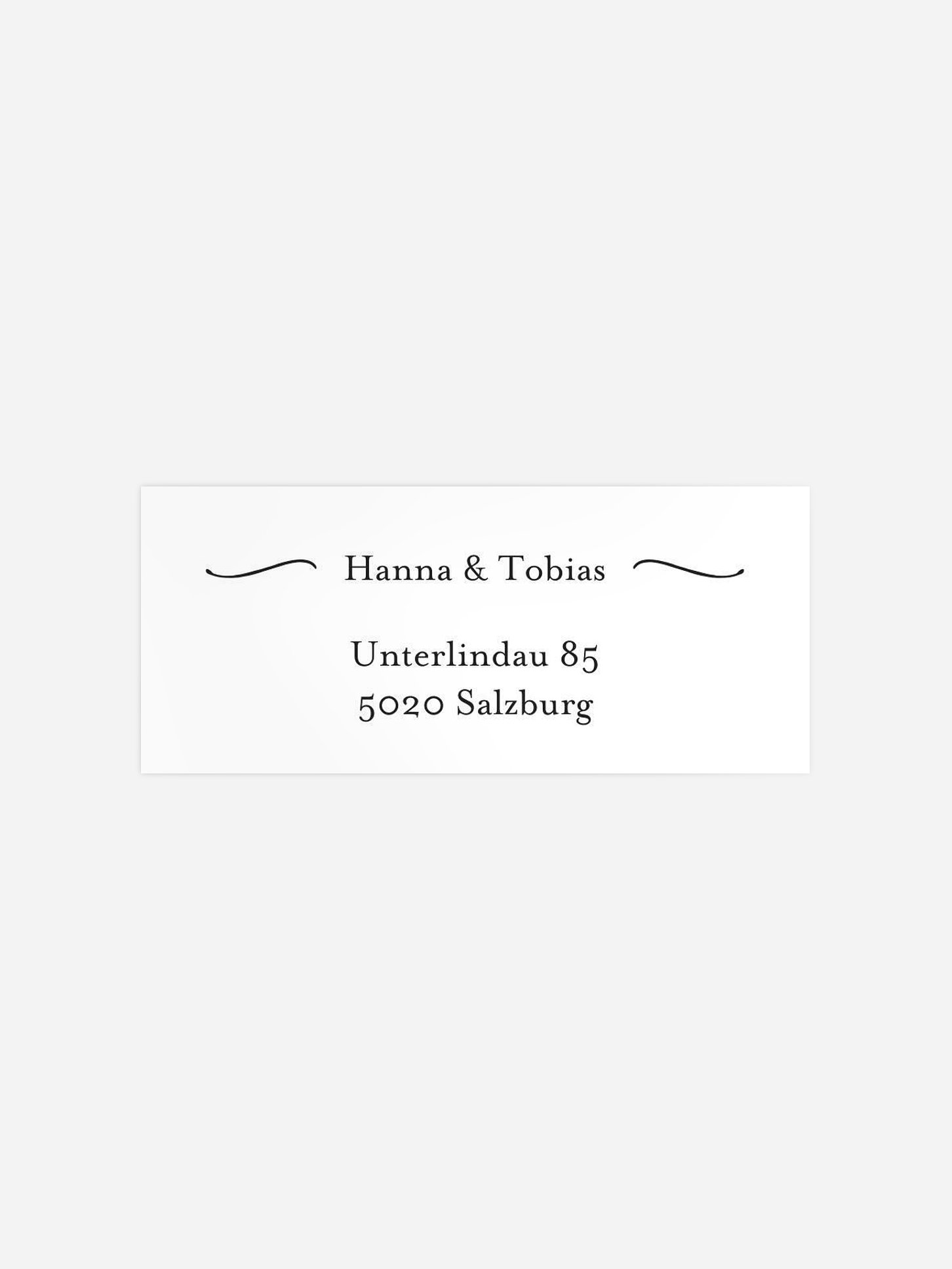 Absenderaufkleber Hochzeit Forever Us