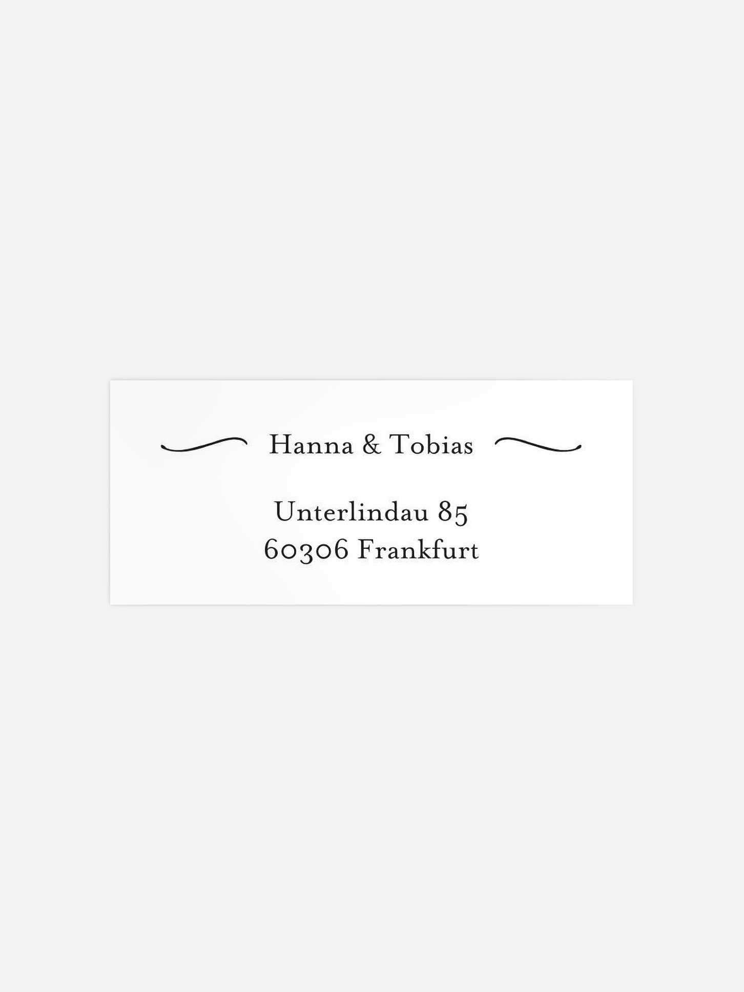 Absenderaufkleber Hochzeit Forever Us