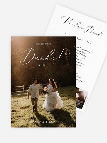 Dankeskarte Hochzeit Forever Us
