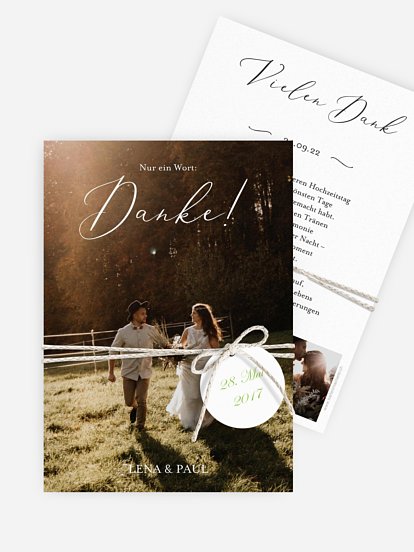 Dankeskarte Hochzeit Forever Us