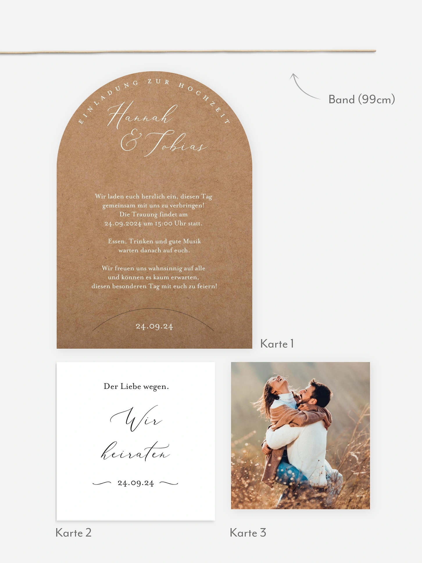 Hochzeitseinladung Forever Us