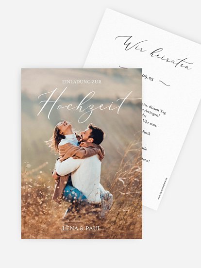 Hochzeitseinladung Forever Us