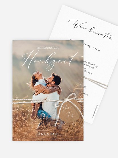 Hochzeitseinladung Forever Us