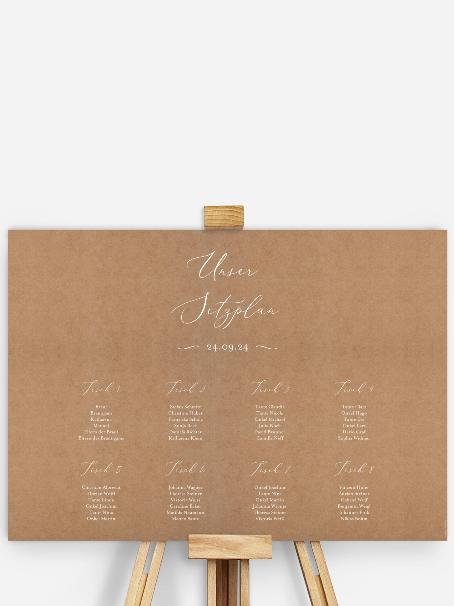 Sitzplan Plakat Forever Us