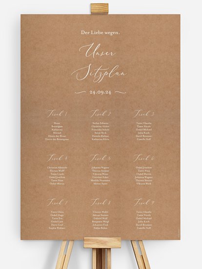 Sitzplan Plakat Forever Us
