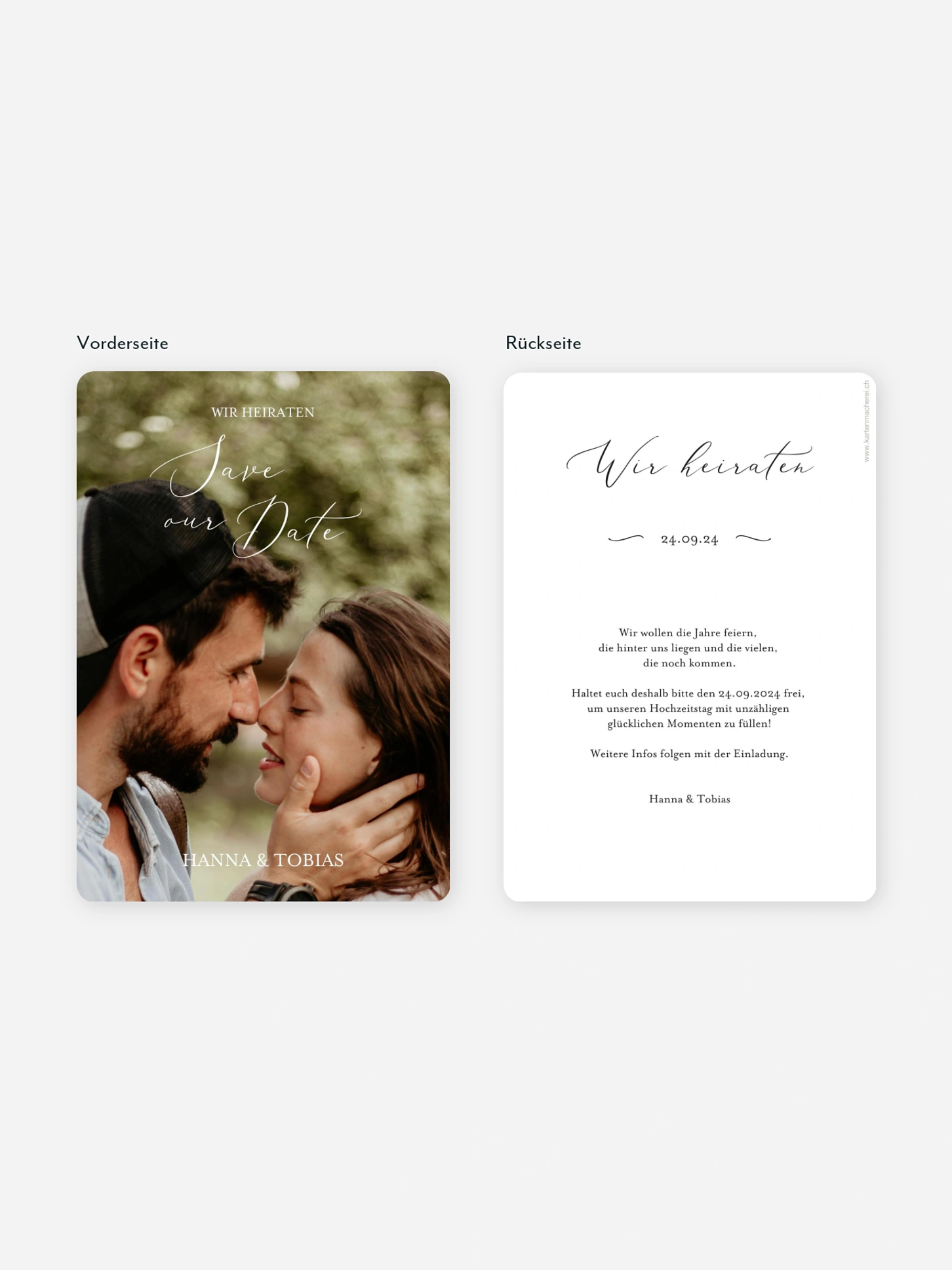 Save-the-Date Karte Forever Us