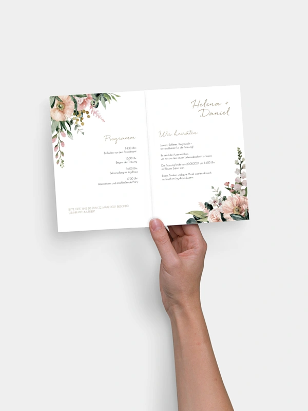 Hochzeitseinladung Standesamt Secret Garden