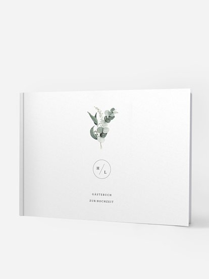 Gästebuch Scandi Eucalyptus