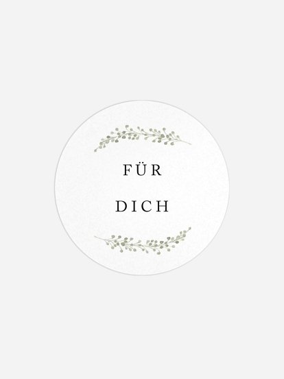 Geschenkaufkleber Hochzeit Scandi Eucalyptus