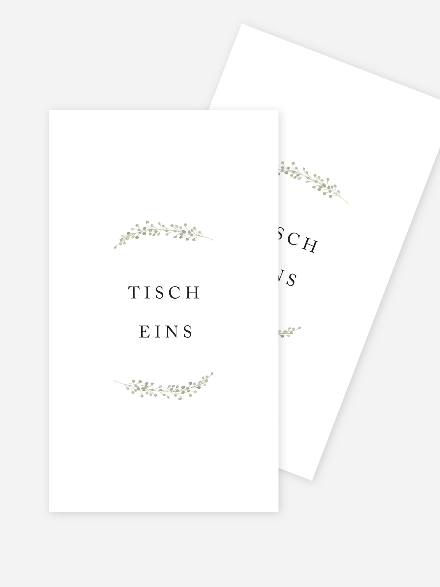Tischnummer Scandi Eucalyptus