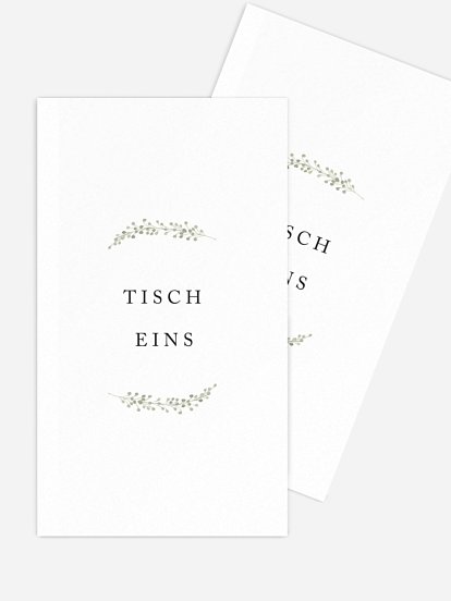 Tischnummer Scandi Eucalyptus